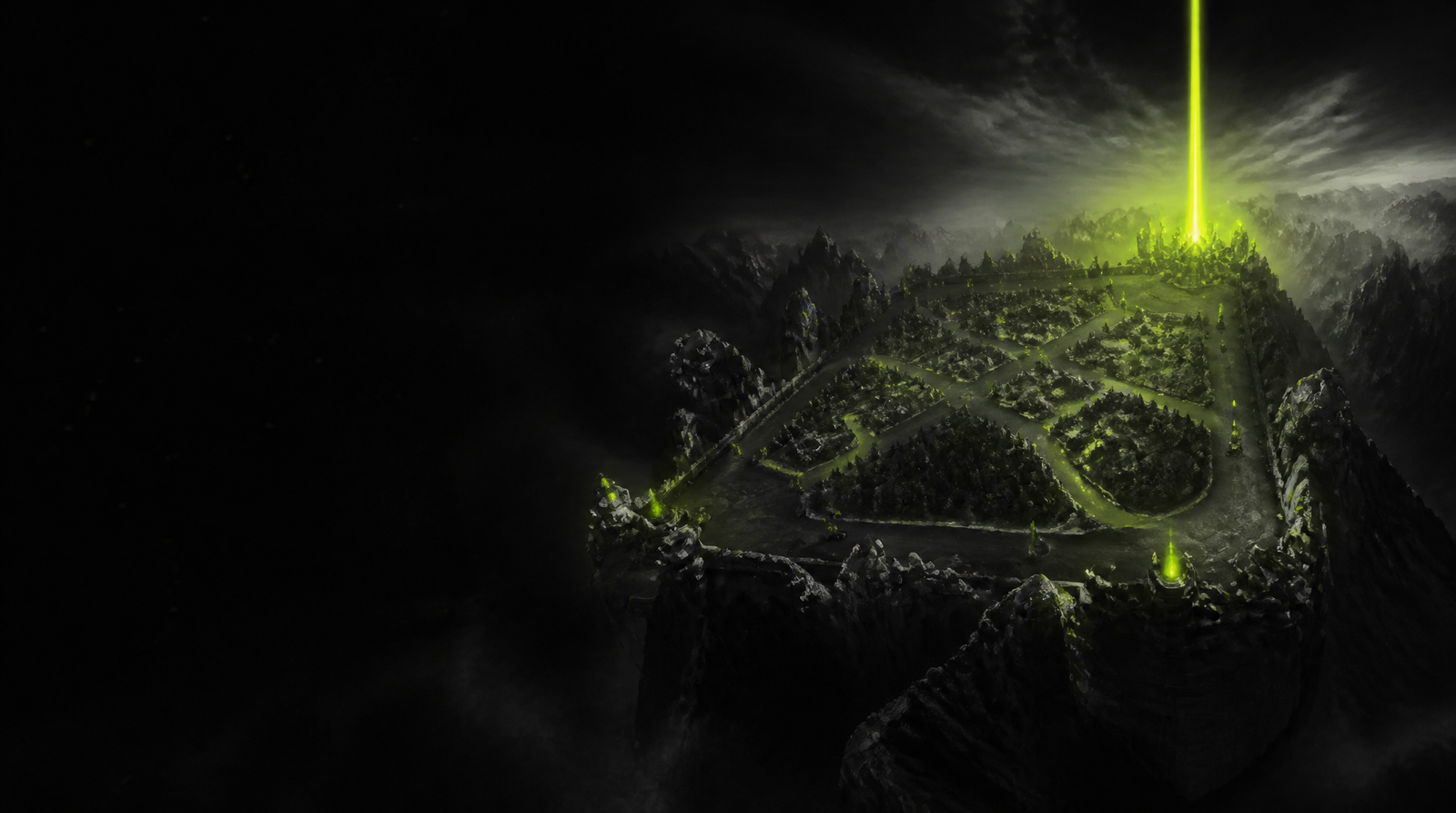 League of Legends arena lit in volt green