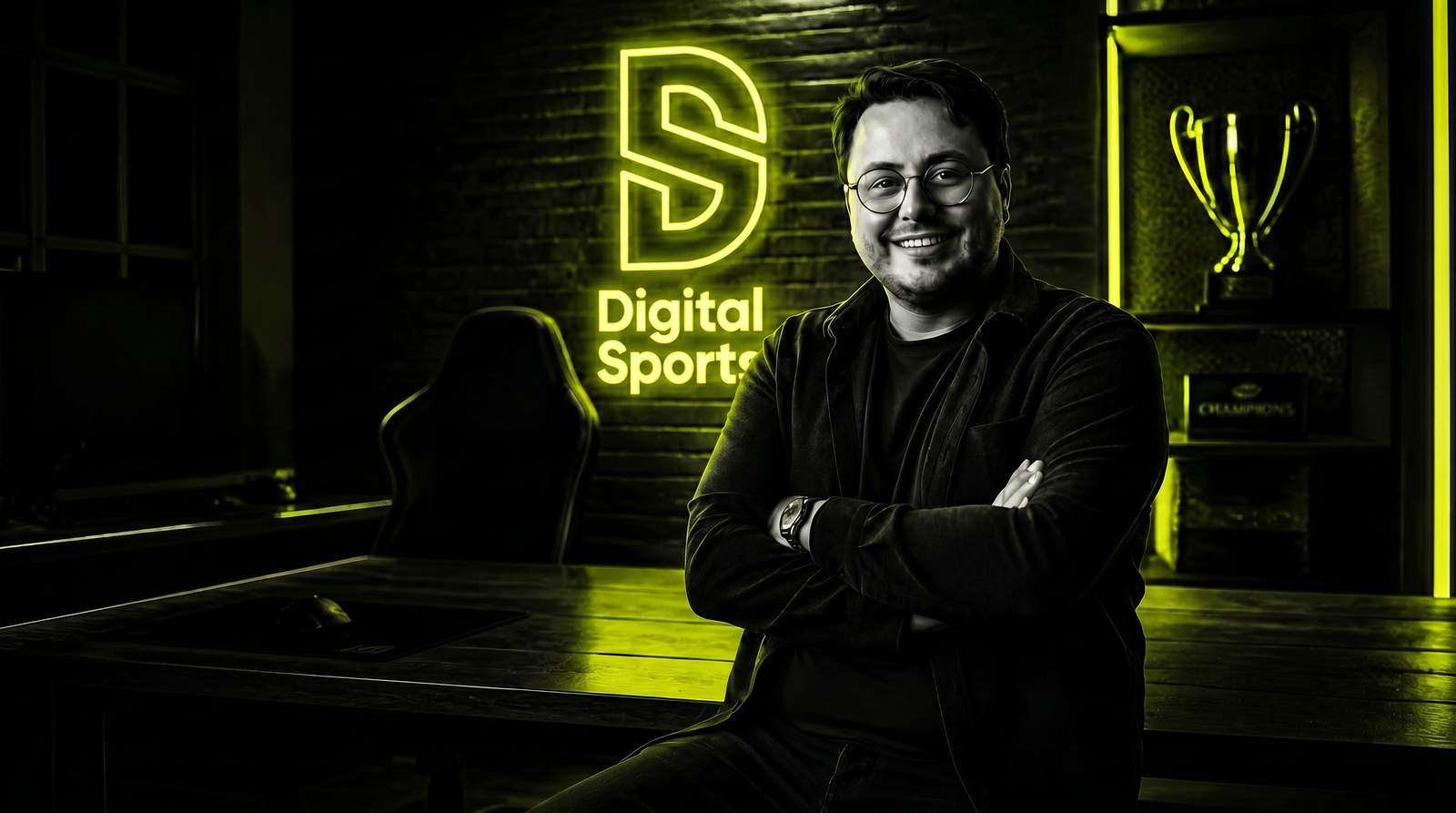 Damien Rapoye in the Digital Sports house